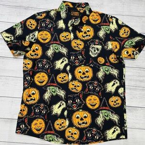 Vintage Halloween Button Up